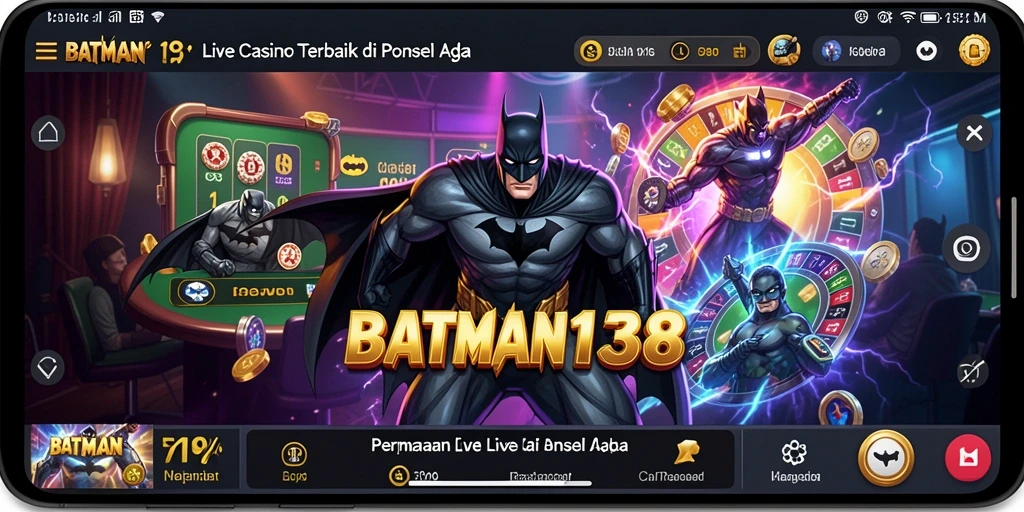 Screenshot utama BATMAN138 menampilkan dealer yang ramah dan gameplay Live Casino yang mendebarkan.