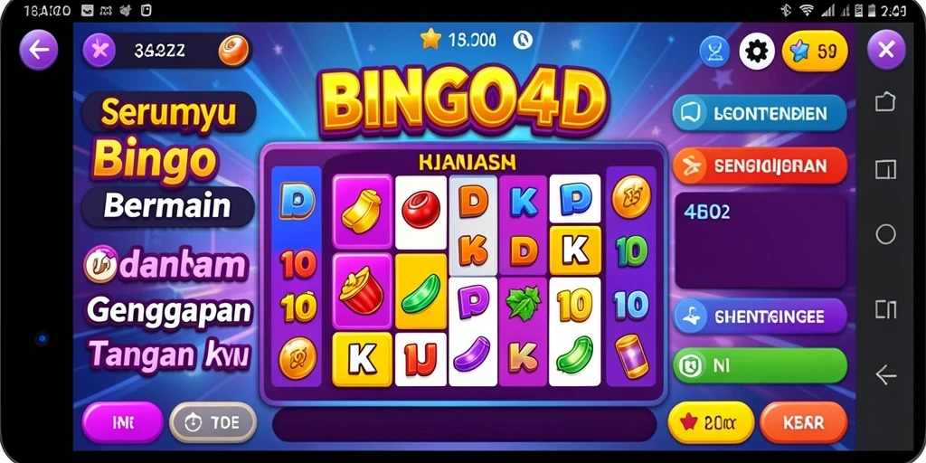 Tampilan gameplay BINGO4D yang menarik dan interaktif.