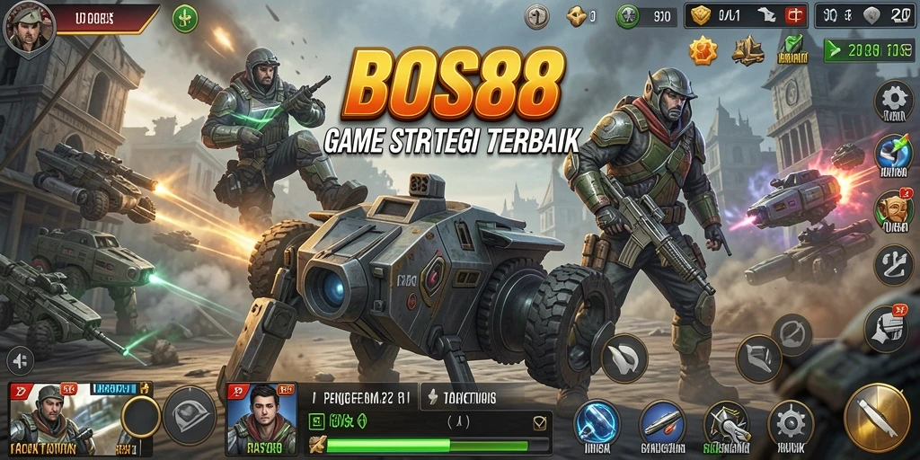 Tampilan gameplay menarik dalam pertempuran strategis yang mendebarkan.