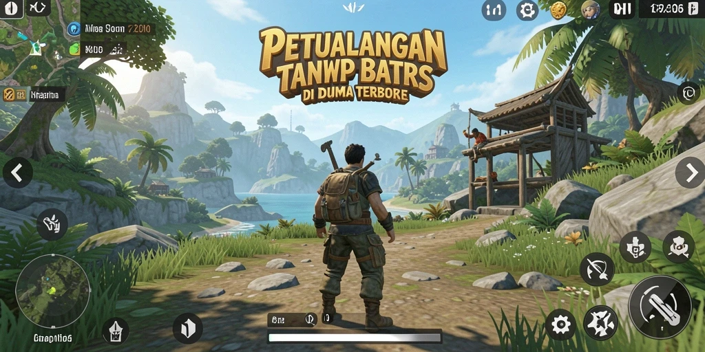 Screenshot gameplay D06 yang menampilkan keindahan dunia terbuka.
