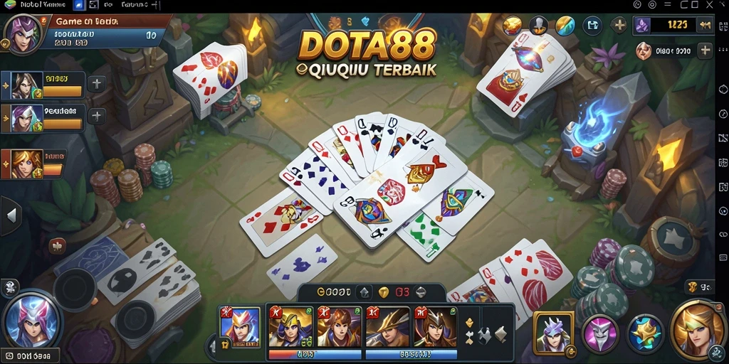 Screenshot gameplay DOTA88 menampilkan aksi seru dalam permainan QiuQiu.