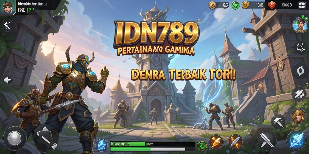 Screenshot gameplay IDN789 menunjukkan pertahanan menara yang mendebarkan.