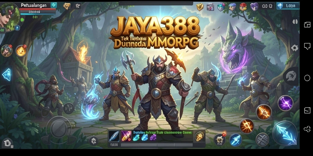 Tangkapan layar dari gameplay JAYA388 menunjukkan aksi pertempuran yang mendebarkan.