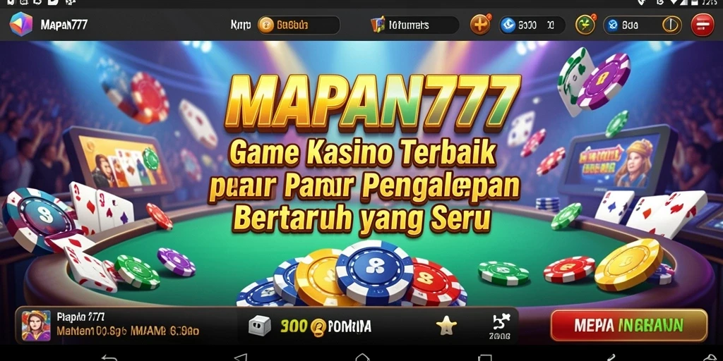 Screenshot permainan MAPAN777 menampilkan pengalaman Kasino yang menarik.