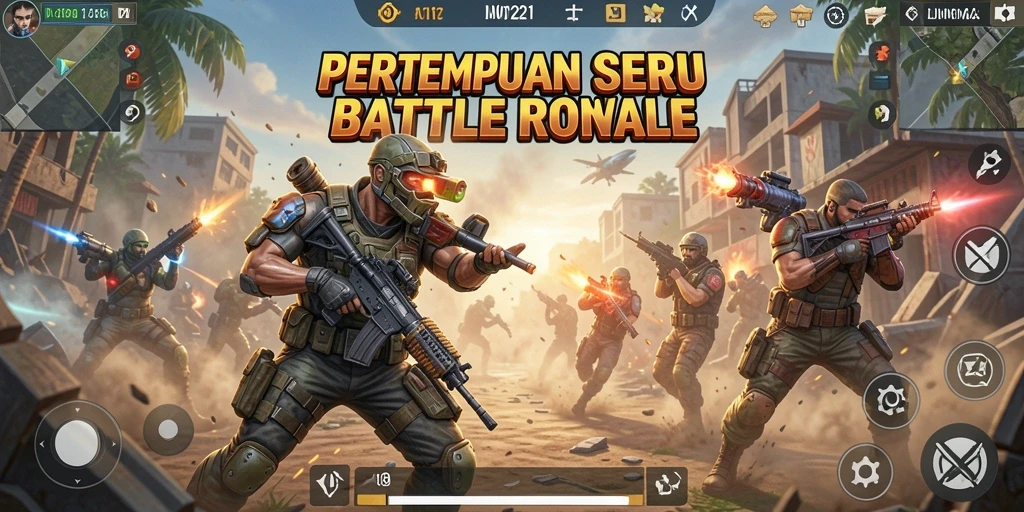 Gameplay seru dari MPO1221 dengan pertarungan sengit di pulau terpencil.