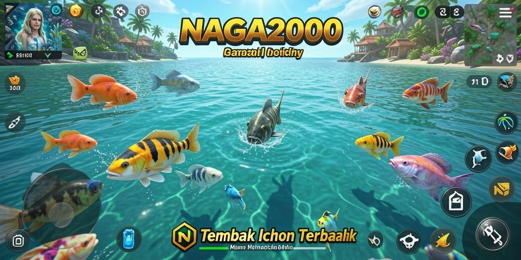 Tangkapan ikan yang menakjubkan dalam gameplay NAGA2000.