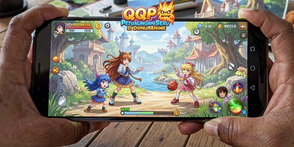 Screenshot menunjukkan aksi pertarungan seru di QQRP.