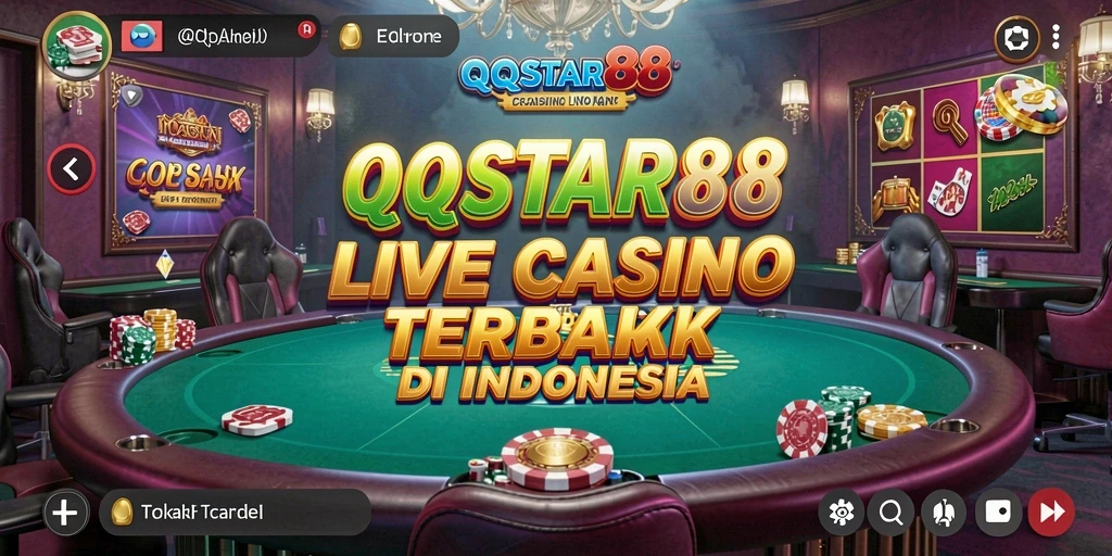 Tampilan permainan Live Casino yang menarik di QQSTAR88.