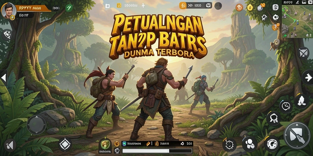 Menampilkan aksi seru dalam gameplay Open World RPYYY.