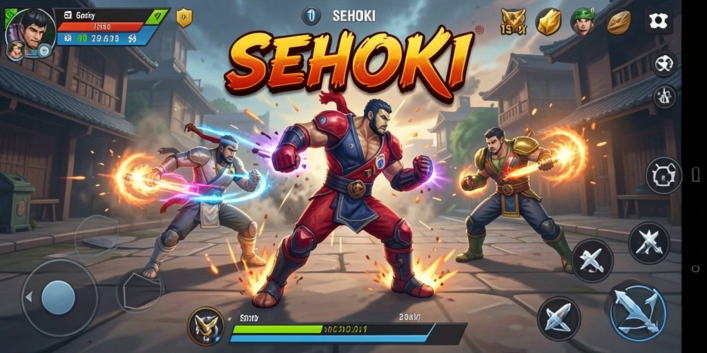 Tampilan gameplay SEHOKI yang intens dan penuh aksi.