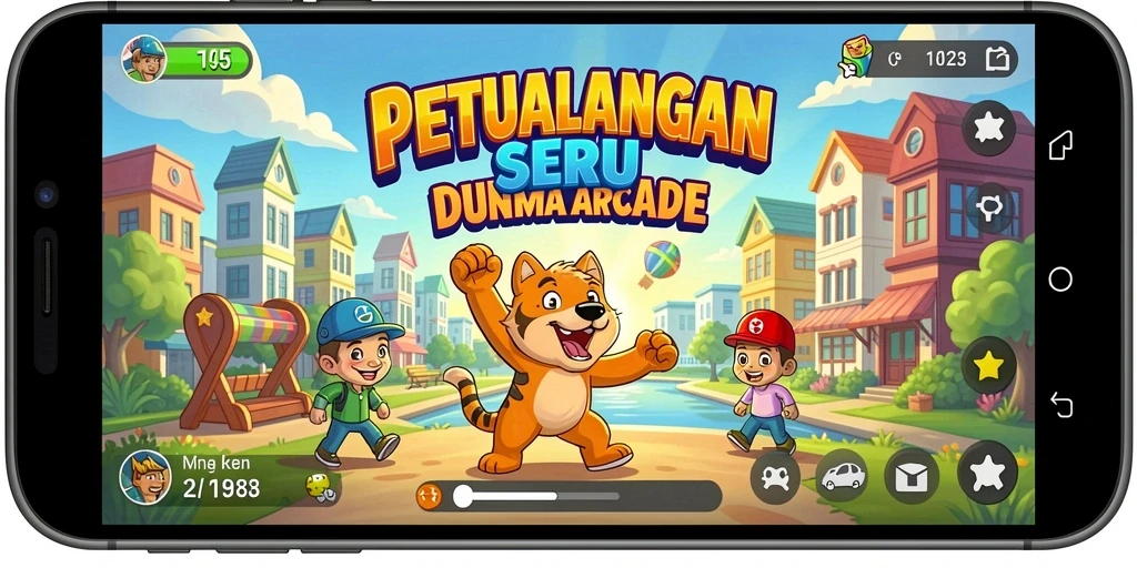 Tampilan gameplay T6 yang mengasyikkan dan penuh warna.