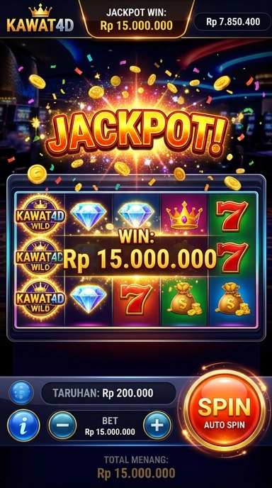 Tampilan utama aplikasi kawat4d yang menarik dan mudah digunakan.